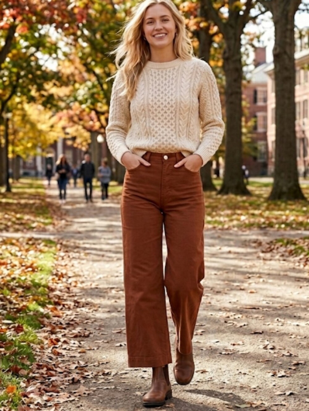 Jesse Kamm Sailor wide Leg Pants Pants In Terracota Size 4